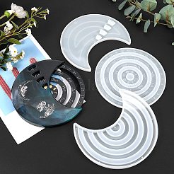 3 Stück Mond ewige Calenda Silikonform&nbsp;DIY-SZC0002-01