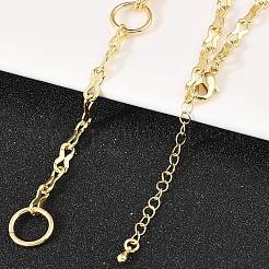 Messing-8-Glieder-Kette Y-Lariat-Halsketten&nbsp;NJEW-H087-02G