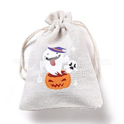 Halloween-Aufbewahrungsbeutel aus Baumwollstoff&nbsp;LS-ABAG-M004-01Q