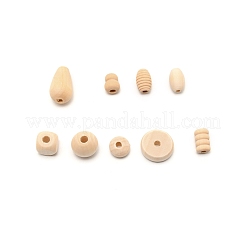 Set aus natürlichen unbehandelten Holzperlen&nbsp;WOOD-WH0015-85