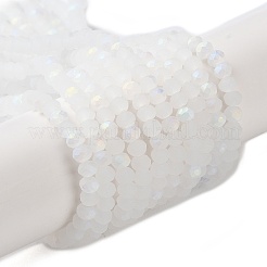 Chapelets de perles en verre imitation jade&nbsp;LS-EGLA-A034-J2mm-MB05
