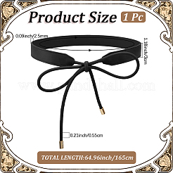 Ceinture en cuir PU avec nœud papillon&nbsp;AJEW-WH20054-086D