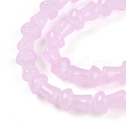 Chapelet de perles en verre baking paint&nbsp;DGLA-N007-01E