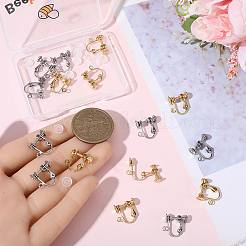 20 Stück 2 Farben 316 chirurgischer Edelstahl Ohrclips&nbsp;STAS-BBC0008-58A