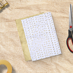 100 confezione di carta rettangolare da 2 stili per bouquet&nbsp;DIY-GF0011-32