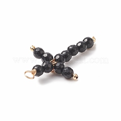 Natürlicher schwarzer Onyx (gefärbt und erhitzt)&nbsp;PALLOY-JF02011-02