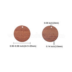 Pendentifs en bois de noyer&nbsp;WOOD-CJ0001-27A
