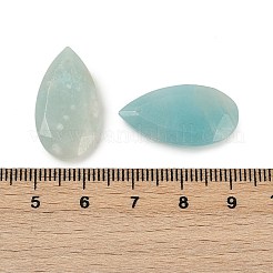 Anhänger aus natürlichem Amazonit mit facettierten Blüten&nbsp;G-D082-01H-01