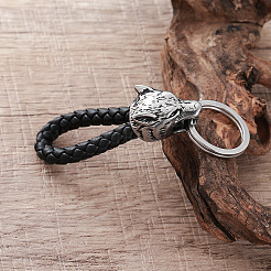 Wolf Viking Schlüsselanhänger aus Edelstahl 304&nbsp;IU7238