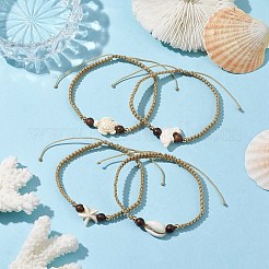 Bracelets en cordon de nylon tressé&nbsp;BJEW-JB10210
