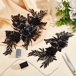 Blumen-Polyester&nbsp;DIY-WH0366-39