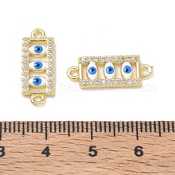 Ciondoli connettore in ottone con micro pavé di zirconi chiari&nbsp;CU-CBA6305-11G
