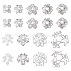 54 pièces 9 chapeaux de perles en laiton de style&nbsp;KK-TA0003-41