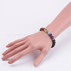Naturstein Perlen Armbänder strecken&nbsp;BJEW-JB02947-01