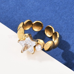 Manschettenringe aus Edelstahl 304 für Damen&nbsp;RJEW-S639-03G