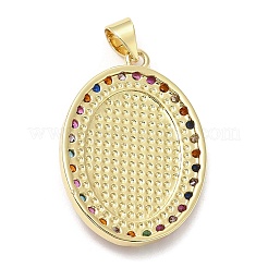 Cremagliera placcatura micro ottone spianare pendenti zirconi&nbsp;KK-A185-13G