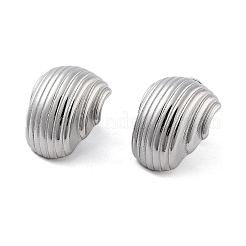 Anlaufgeschützte Ohrstecker aus 304 Edelstahl&nbsp;EJEW-P258-28P