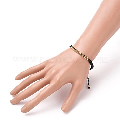 Bracciali di perline intrecciati con fili di nylon regolabili&nbsp;BJEW-JB05697-02