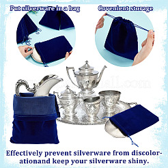 12 Stück 3 Stile Samt-Geschenkbeutel mit Kordelzug für Schmuck&nbsp;TP-GA0001-01