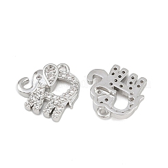 Pendentifs avec zircon cubiques à micro-pavés en laiton&nbsp;KK-K407-53P