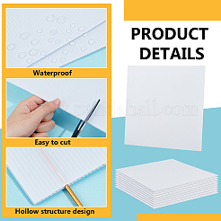 Tampons en tôle ondulée en plastique&nbsp;DIY-WH0632-18C-02