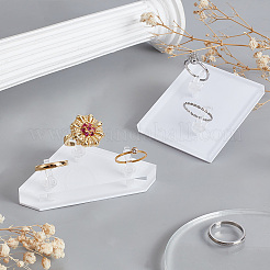 2 Stück 2 Stile Acryl Schmuck Ring Display Halter Ständer&nbsp;RDIS-GA0001-05