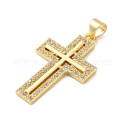 Pendentifs en laiton zircon cubique transparent&nbsp;KK-A212-03B-G