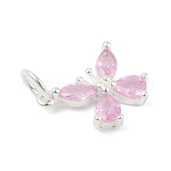 925 sterling micro argent ouvrent pendentifs de zircons&nbsp;STER-Q002-03B