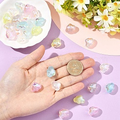 35pcs 7 Farben transparente Acrylperlen&nbsp;MACR-YW0004-64