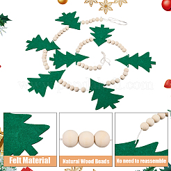 Bannières et drapeaux suspendus en feutre de Noël&nbsp;AJEW-WH20064-99B