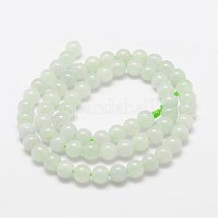 Natürliche myanmarische Jade / burmesische Jade-Perlenstränge&nbsp;G-F306-13-6mm