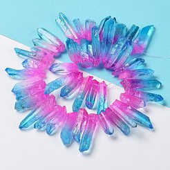 Chapelets de perles en cristal de quartz naturel&nbsp;G-K191-01D