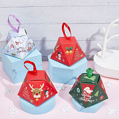 12 set di 3 scatole regalo di Natale colorate&nbsp;CON-GF0001-12