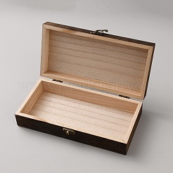 Cajas de embalaje de madera con tapa abatible y cierres&nbsp;OBOX-WH0001-13