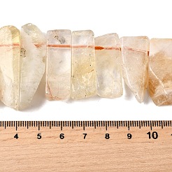 Colliers de perles de citrine naturelle (chauffée)&nbsp;G-S386-D22