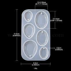 DIY Silikonformen mit Tropfenanhänger&nbsp;DIY-YW0006-68