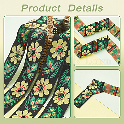 Polyesterband mit Blumenmuster im ethnischen Stil&nbsp;OCOR-WH0047-47