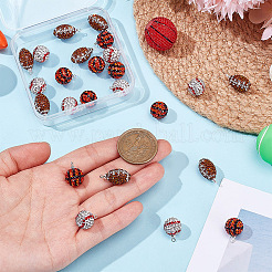 24 Stück 3 Stile handgefertigte Polymer Clay Strass Anhänger&nbsp;PALLOY-OC00047