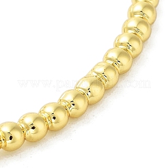 Latón micro allanar brazaletes de puño de óxido de circonio cúbico&nbsp;BJEW-E095-04G