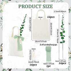 16 rechteckige Tragetaschen aus Polycotton&nbsp;ABAG-PH0001-77