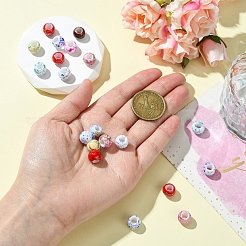 20pcs perles européennes acryliques&nbsp;OPDL-YW0001-04A