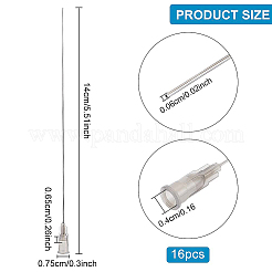 Aguja dispensadora de punta roma de acero inoxidable 304 con cierre Luer PP&nbsp;FIND-BC0003-64
