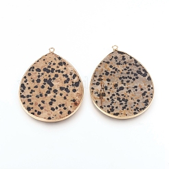 Dalmate jaspe naturels pendentifs&nbsp;G-E526-01J