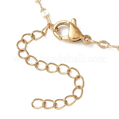 Herstellung einer Halskette mit Schiebeverschluss aus 2.5 mm Messingkette&nbsp;AJEW-JB01545-01
