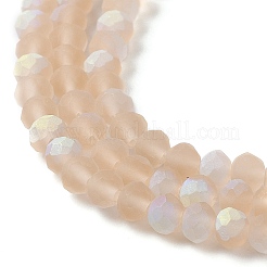 Chapelets de perles en verre transparente  &nbsp;X1-EGLA-A034-T4mm-MB20