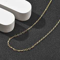 Colliers de chaîne de câble en laiton pour les femmes&nbsp;NJEW-D302-20G