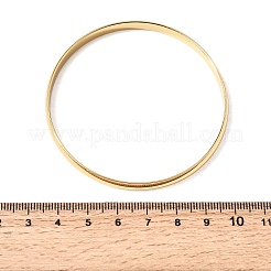 Braccialetti semplici in acciaio inossidabile 304 per donne e uomini&nbsp;BJEW-Z167-01G-03