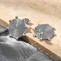 Pendientes de acero inoxidable 304 para mujer&nbsp;EJEW-M089-03P