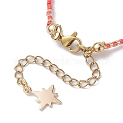 Armbänder aus gefärbten natürlichen Achat- und Glassamenperlen&nbsp;BJEW-MZ00047-03