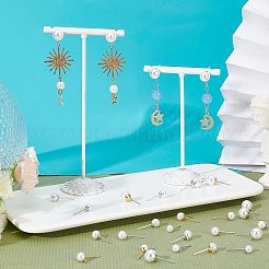 84 stücke 6 arten acryl imitation perle perlen ball stud ohrring Zubehörse&nbsp;STAS-FH0001-55